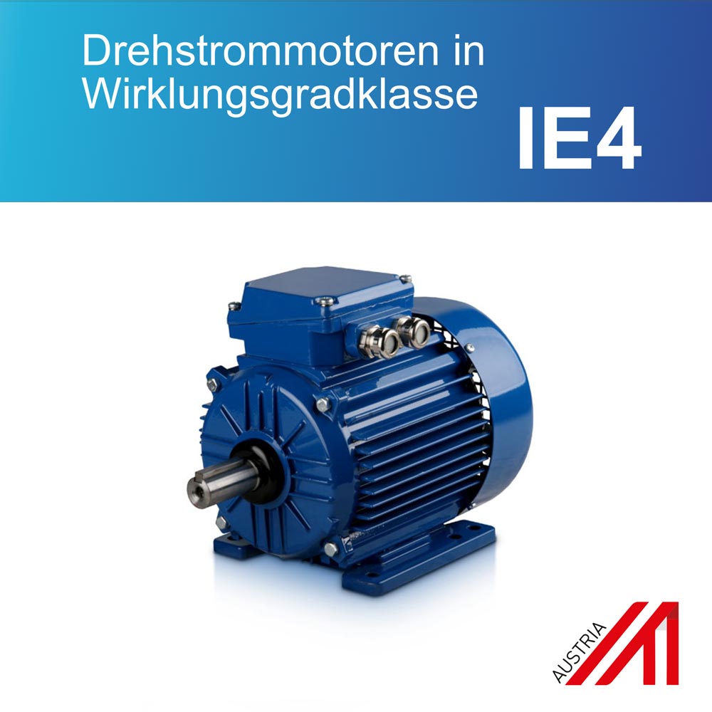 Drehstrommotoren in Wirklungsgradklasse IE4